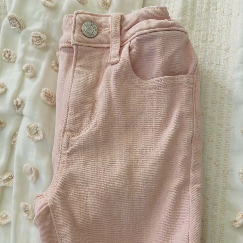 Gap girls pink skinny jeans